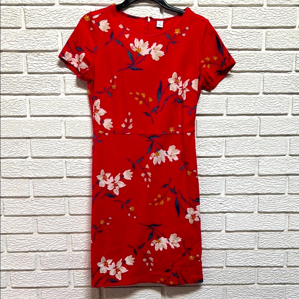 Old Navy Floral Red Dress